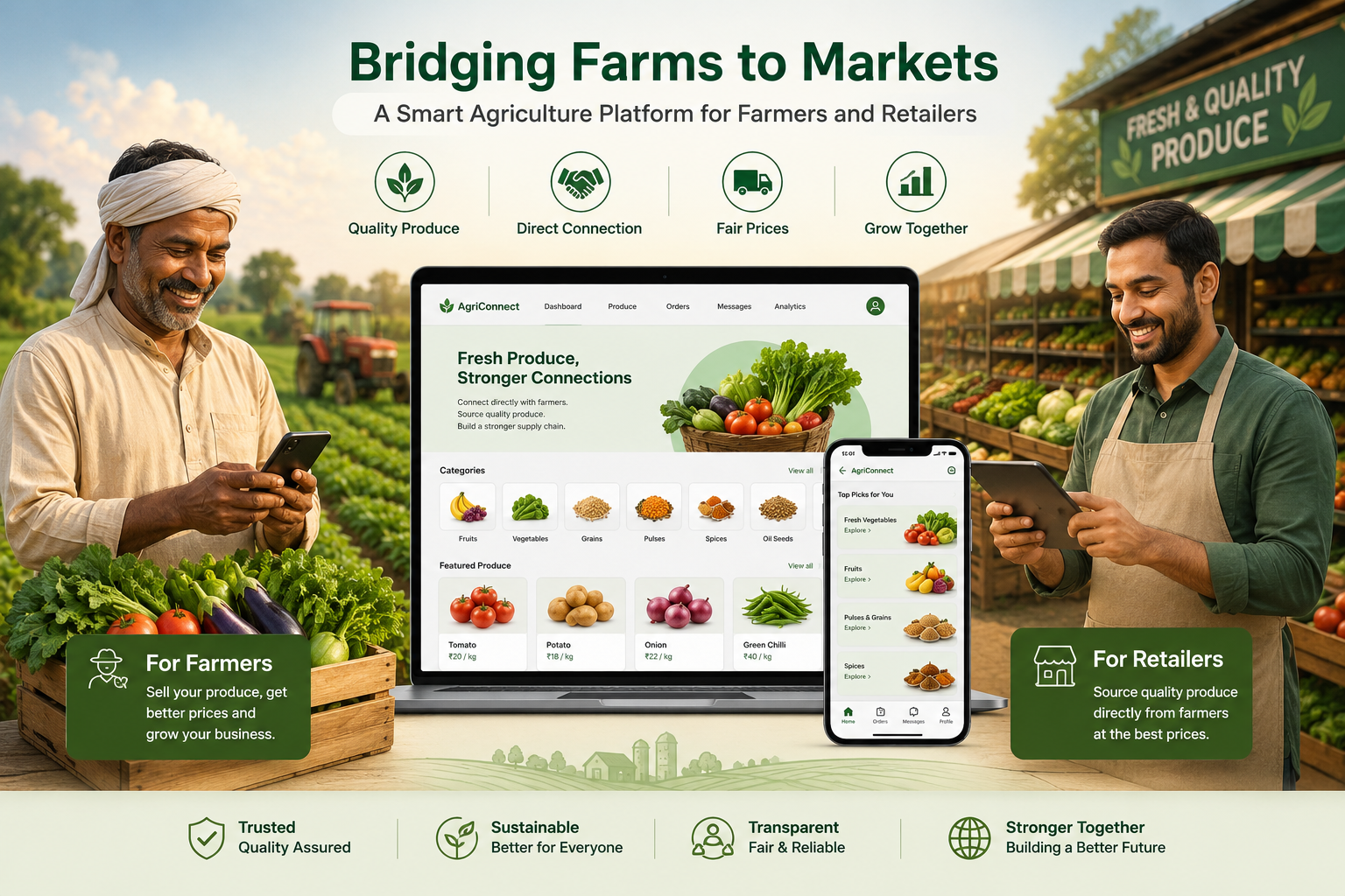 Agriculture Trading Platform For Farmers And Retailers